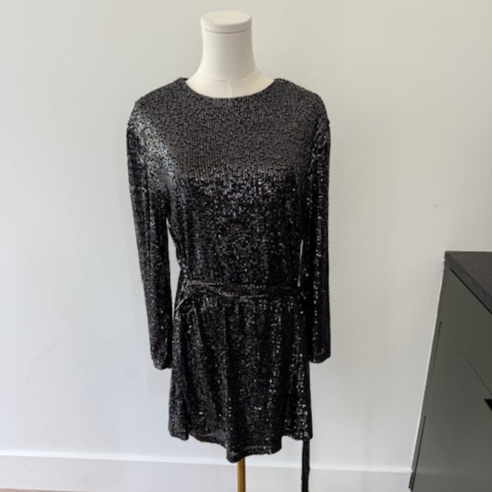Black Dress with  Sequins